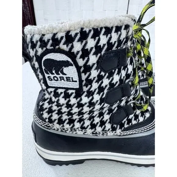 "SOREL" Tivoli, Women's Boots,Houndstooth Plaid, Winter, Waterproof, 7, SEE PICS - Picture 5 of 10